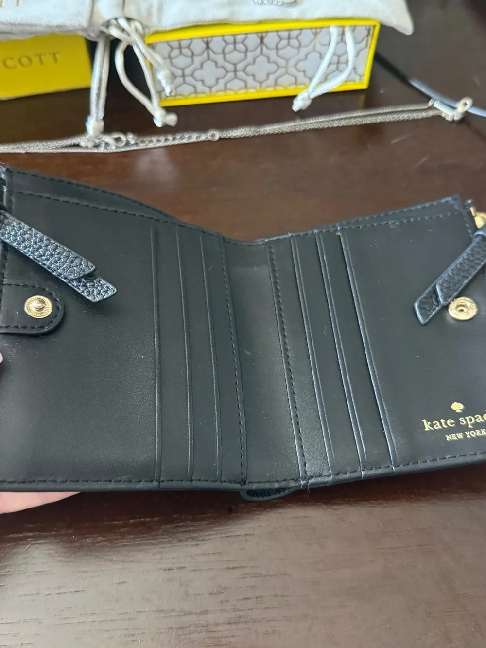 kate spade compact pebbled